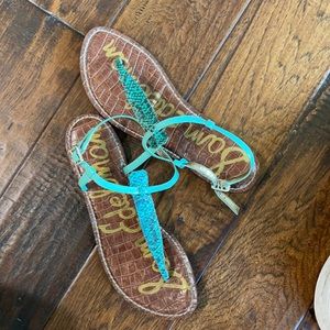 Sam Edelman turquoise Gigi sandal